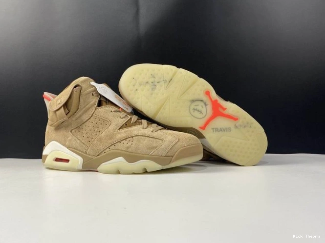 Kicktheory Khaki Retro DH0690-200 Air Travis Jordan 6 Scott British 0713